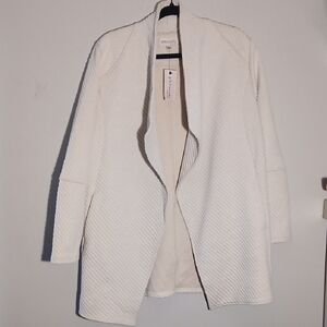 Philosophy Cream Textured Cardigaan Size L